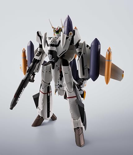 TAMASHII NATIONS HI-METAL R マクロスゼロ VF-OSフェニックス(ロイ·フォッカー機)+ QF-2200D-Bゴースト 約140mm ABS&ダイキャスト&PVC製 塗装済み可動フィギュア
