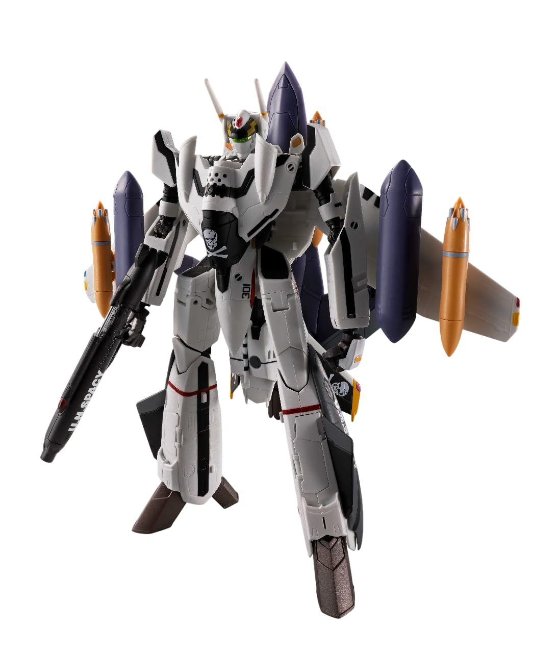 TAMASHII NATIONS HI-METAL R マクロスゼロ VF-OSフェニックス(ロイ·フォッカー機)+ QF-2200D-Bゴースト 約140mm ABS&ダイキャスト&PVC製 塗装済み可動フィギュア